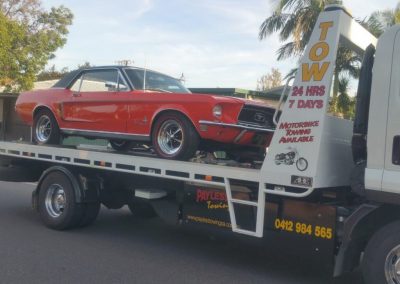 Vintage Car Towing Glen Osmond