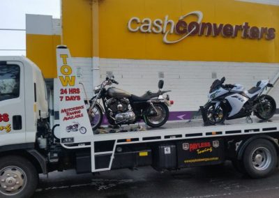 Motocycle Towed from Shopping Center