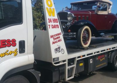 Vintage Car Towing Henley Beach