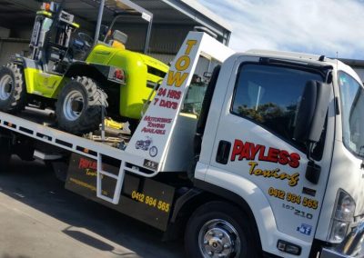 Broken Down Forklift Towing